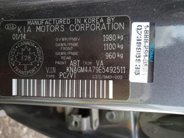 Photo 9 VIN: KNAGM4A79E5492511 - KIA OPTIMA LX 