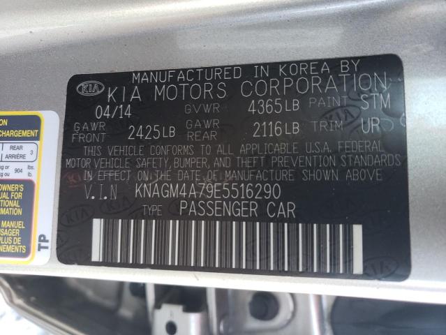 Photo 12 VIN: KNAGM4A79E5516290 - KIA OPTIMA 