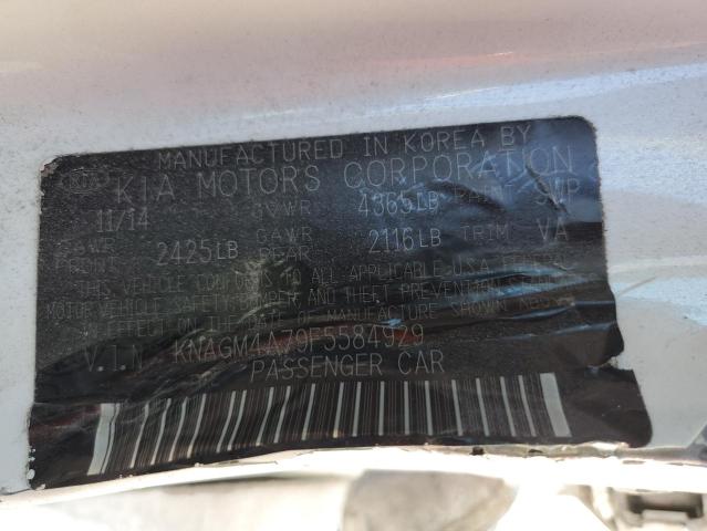 Photo 12 VIN: KNAGM4A79F5584929 - KIA OPTIMA LX 