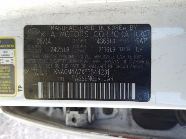 Photo 9 VIN: KNAGM4A7XF5544231 - KIA OPTIMA LX 