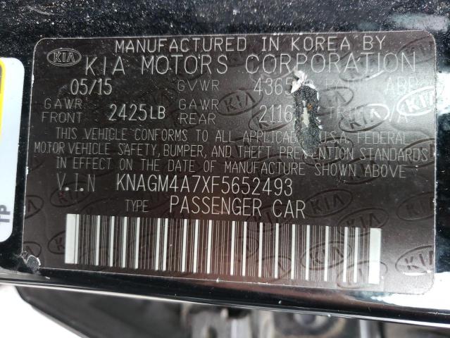 Photo 9 VIN: KNAGM4A7XF5652493 - KIA OPTIMA LX 