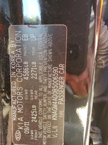 Photo 12 VIN: KNAGM4AD0B5006590 - KIA OPTIMA HYB 