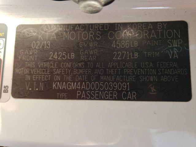 Photo 11 VIN: KNAGM4AD0D5039091 - KIA OPTIMA HYB 