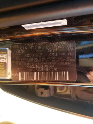 Photo 9 VIN: KNAGM4AD0F5085409 - KIA OPTIMA HYB 