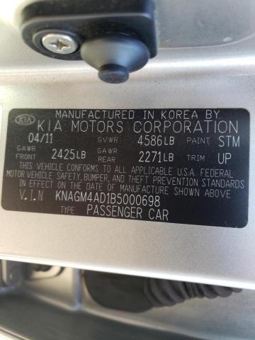 Photo 9 VIN: KNAGM4AD1B5000698 - KIA OPTIMA HYB 