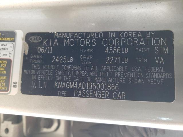 Photo 11 VIN: KNAGM4AD1B5001866 - KIA OPTIMA HYB 