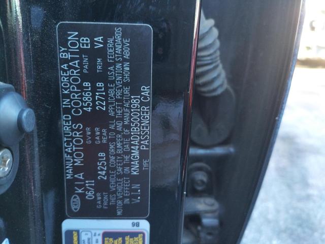 Photo 9 VIN: KNAGM4AD1B5001981 - KIA OPTIMA HYB 