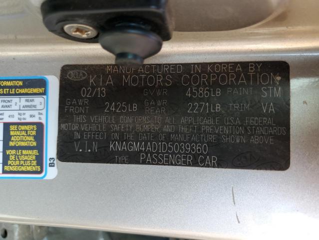 Photo 11 VIN: KNAGM4AD1D5039360 - KIA OPTIMA 