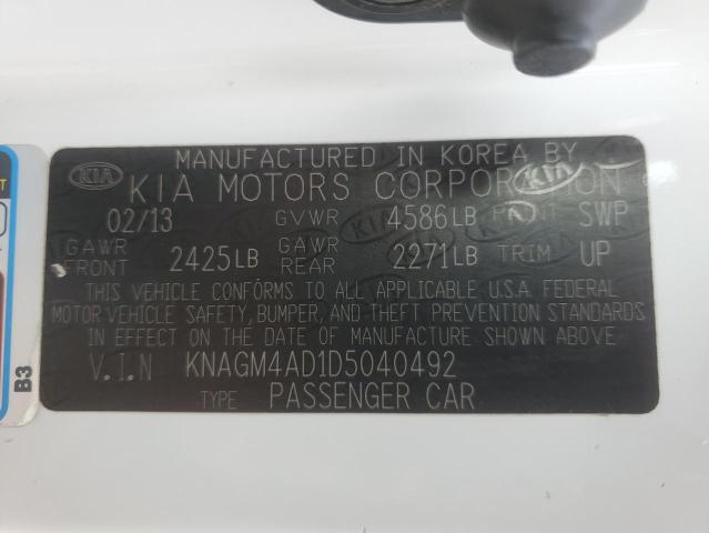 Photo 11 VIN: KNAGM4AD1D5040492 - KIA OPTIMA HYB 