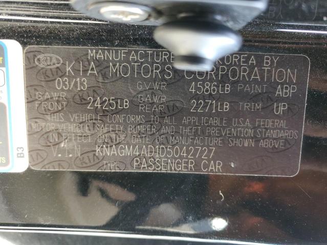 Photo 12 VIN: KNAGM4AD1D5042727 - KIA OPTIMA HYB 