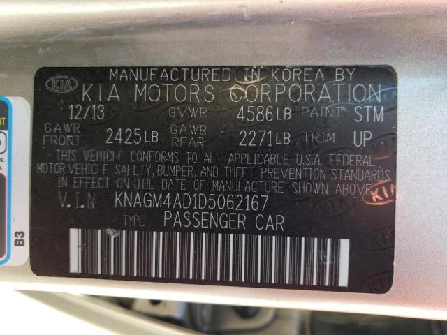 Photo 11 VIN: KNAGM4AD1D5062167 - KIA OPTIMA HYB 