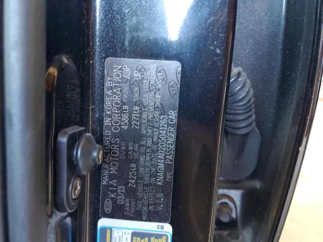 Photo 11 VIN: KNAGM4AD2D5041263 - KIA OPTIMA 