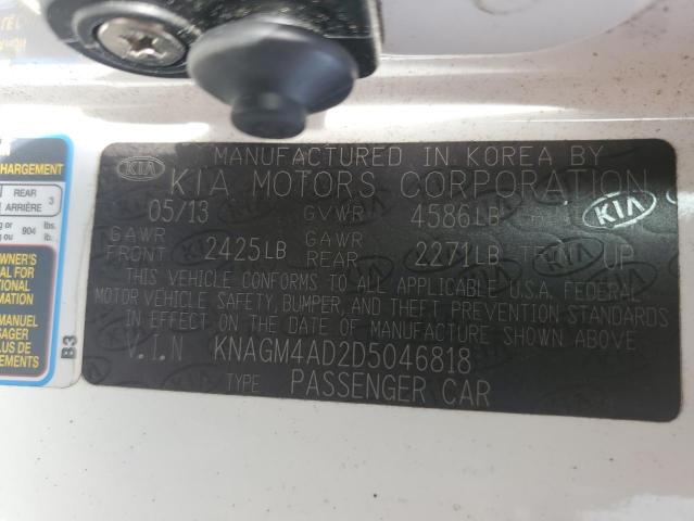 Photo 11 VIN: KNAGM4AD2D5046818 - KIA OPTIMA 