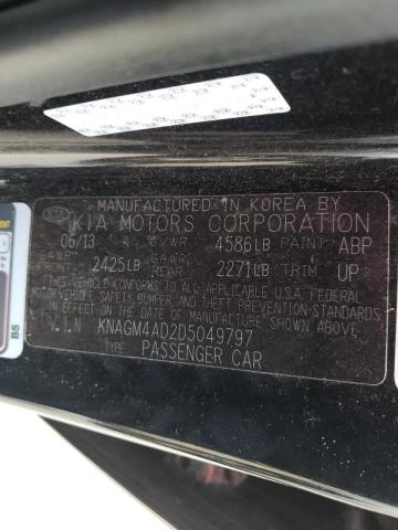 Photo 9 VIN: KNAGM4AD2D5049797 - KIA OPTIMA HYB 