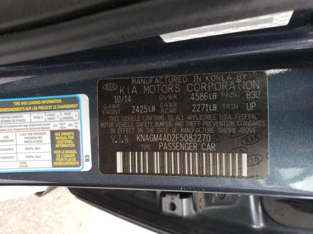 Photo 9 VIN: KNAGM4AD2F5082270 - KIA OPTIMA HYB 