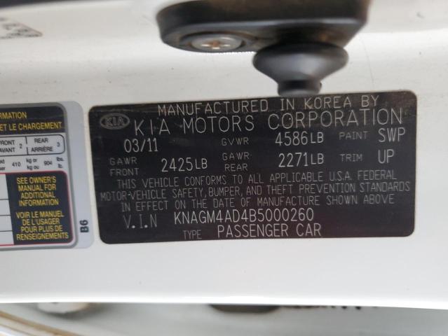 Photo 11 VIN: KNAGM4AD4B5000260 - KIA OPTIMA HYB 