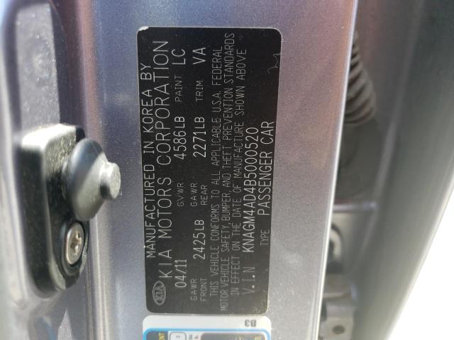 Photo 9 VIN: KNAGM4AD4B5000520 - KIA OPTIMA HYB 