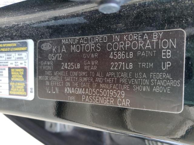 Photo 9 VIN: KNAGM4AD5C5019529 - KIA OPTIMA HYB 