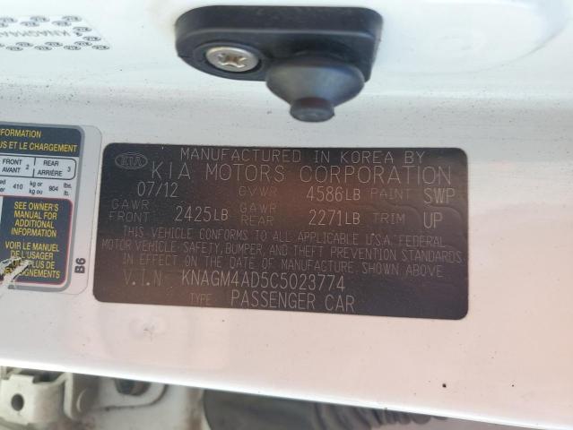 Photo 11 VIN: KNAGM4AD5C5023774 - KIA OPTIMA HYB 