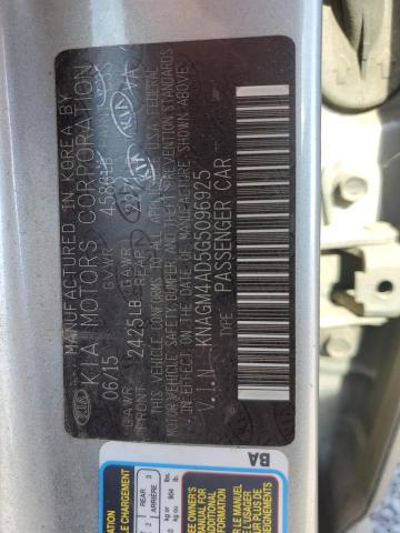 Photo 12 VIN: KNAGM4AD5G5096925 - KIA OPTIMA HYB 