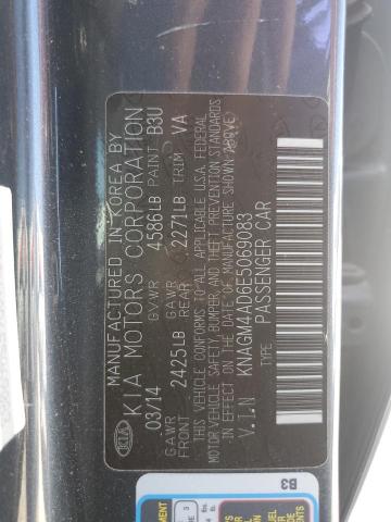 Photo 11 VIN: KNAGM4AD6E5069083 - KIA OPTIMA HYB 