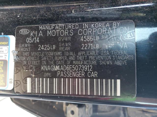 Photo 11 VIN: KNAGM4AD6E5073912 - KIA OPTIMA HYB 