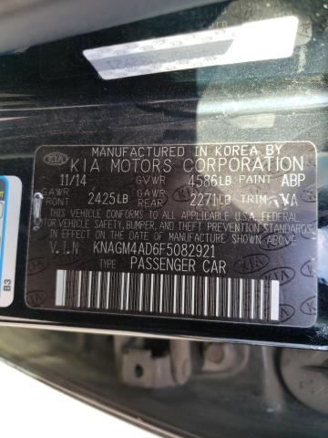 Photo 9 VIN: KNAGM4AD6F5082921 - KIA OPTIMA 