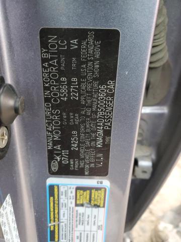 Photo 12 VIN: KNAGM4AD7B5003606 - KIA OPTIMA 