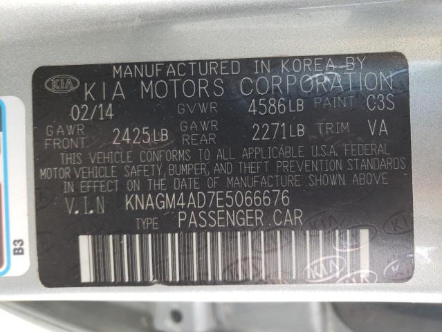 Photo 11 VIN: KNAGM4AD7E5066676 - KIA OPTIMA 