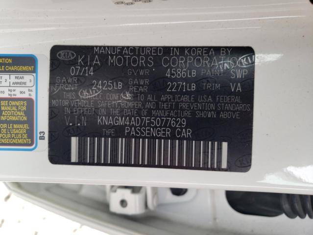 Photo 11 VIN: KNAGM4AD7F5077629 - KIA OPTIMA HYB 