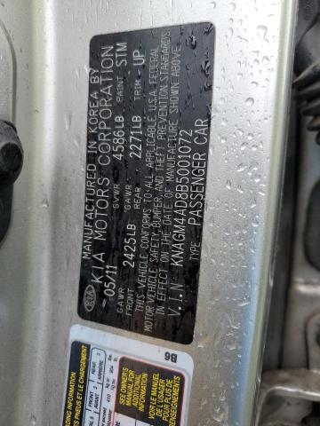 Photo 11 VIN: KNAGM4AD8B5001072 - KIA OPTIMA 