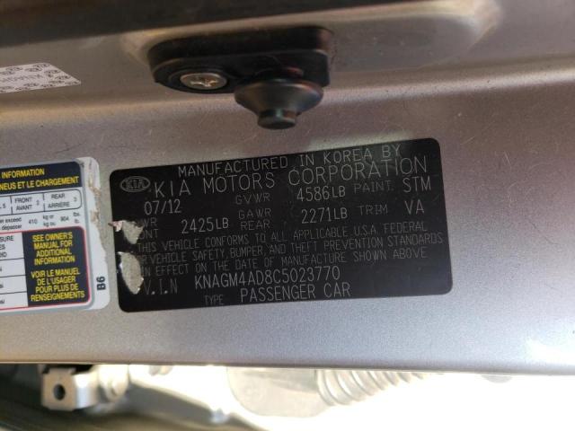 Photo 9 VIN: KNAGM4AD8C5023770 - KIA OPTIMA HYB 