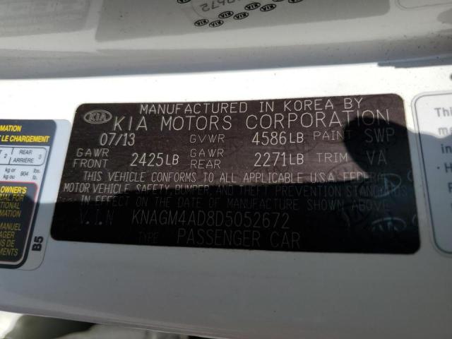 Photo 9 VIN: KNAGM4AD8D5052672 - KIA OPTIMA HYB 