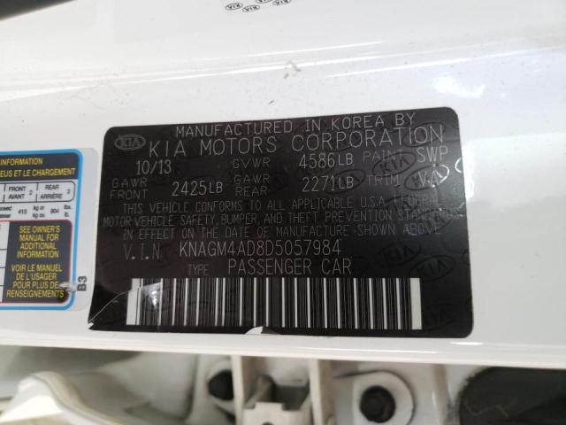 Photo 9 VIN: KNAGM4AD8D5057984 - KIA OPTIMA HYB 