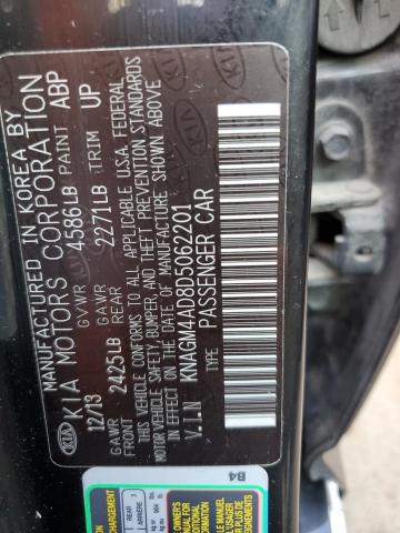 Photo 11 VIN: KNAGM4AD8D5062201 - KIA OPTIMA HYB 