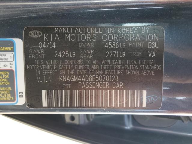 Photo 11 VIN: KNAGM4AD8E5070123 - KIA OPTIMA 