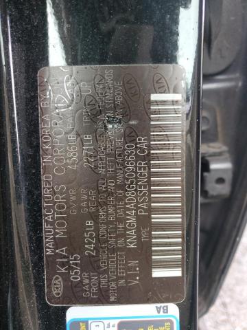 Photo 11 VIN: KNAGM4AD8G5096630 - KIA OPTIMA 