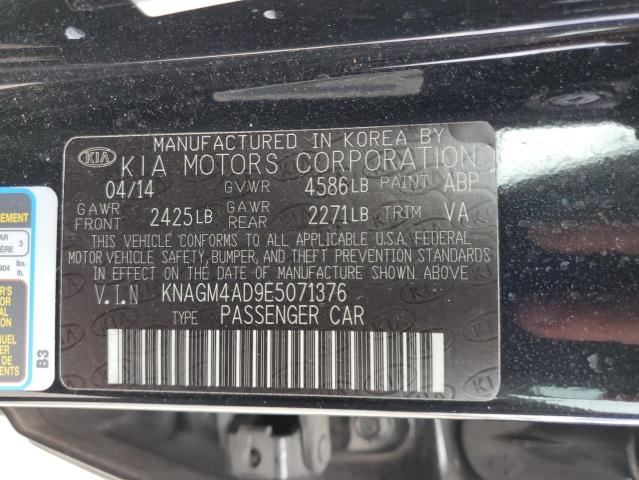 Photo 11 VIN: KNAGM4AD9E5071376 - KIA OPTIMA HYB 