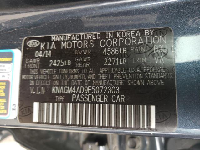 Photo 11 VIN: KNAGM4AD9E5072303 - KIA OPTIMA HYB 