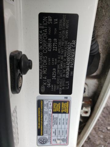 Photo 9 VIN: KNAGM4ADXB5000652 - KIA OPTIMA 