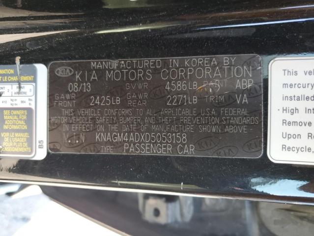 Photo 11 VIN: KNAGM4ADXD5053158 - KIA OPTIMA HYB 