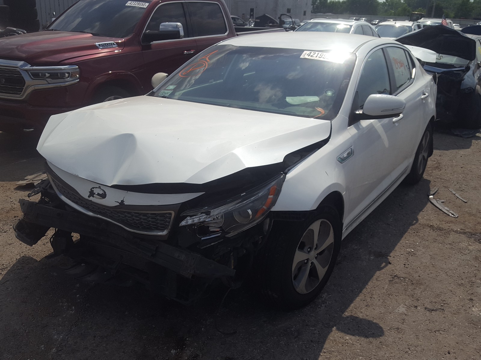 Photo 1 VIN: KNAGM4ADXE5070527 - KIA OPTIMA HYB 