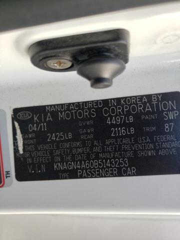 Photo 9 VIN: KNAGN4A60B5143253 - KIA OPTIMA EX 