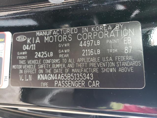 Photo 12 VIN: KNAGN4A65B5135343 - KIA OPTIMA 