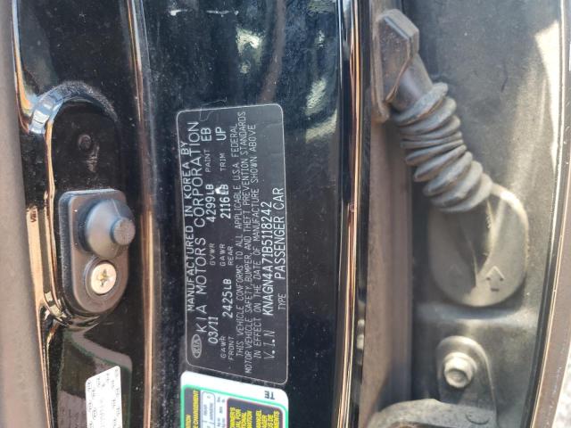 Photo 9 VIN: KNAGN4A71B5118242 - KIA OPTIMA EX 