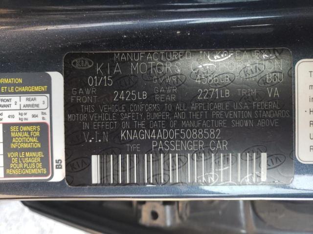 Photo 11 VIN: KNAGN4AD0F5088582 - KIA OPTIMA 