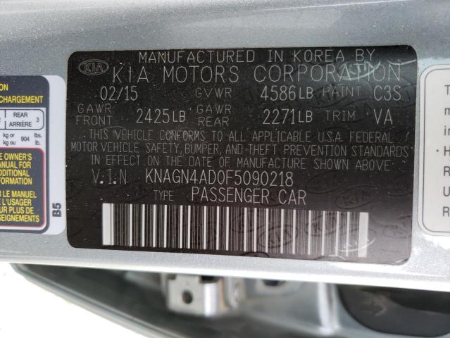 Photo 12 VIN: KNAGN4AD0F5090218 - KIA OPTIMA 