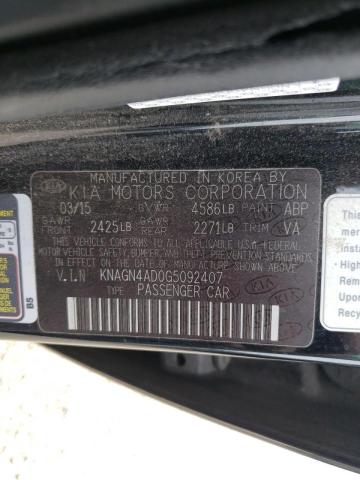 Photo 9 VIN: KNAGN4AD0G5092407 - KIA OPTIMA HYB 