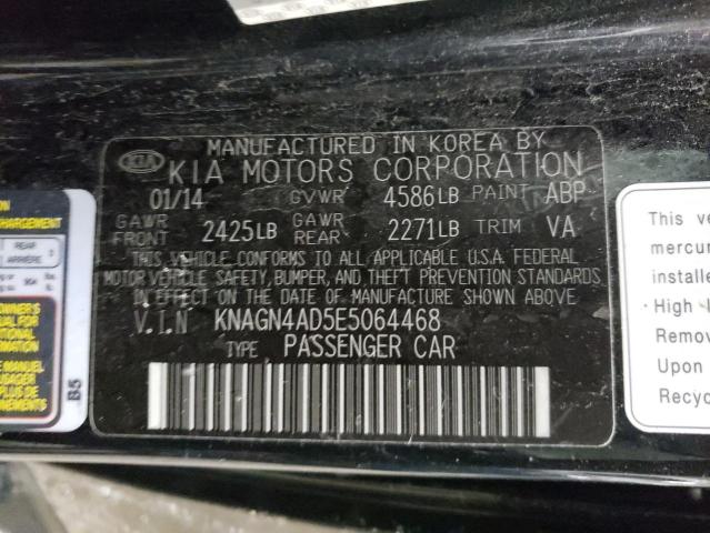 Photo 12 VIN: KNAGN4AD5E5064468 - KIA OPTIMA HYB 