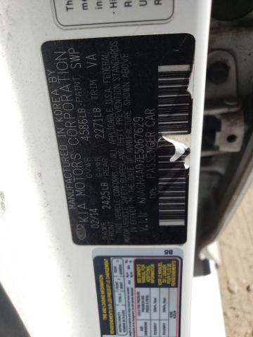 Photo 11 VIN: KNAGN4AD7E5067629 - KIA OPTIMA HYB 